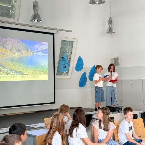 Abschluss des Projektes Wasser - 1a Klasse - SJ2526